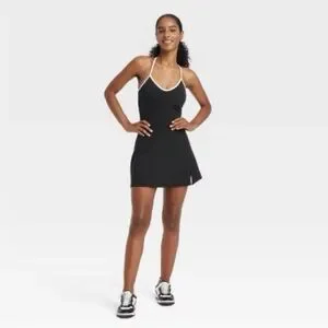Robe Active JoyLab Avec Short Intégré - Femme Taille S - Noire - Neuve Avec étiquettes